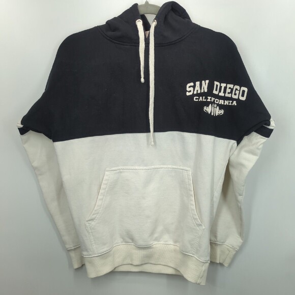 San Diego California Hoodie Unisex Small Black And White - Picture 1 of 10